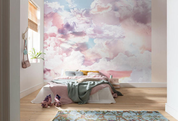 Cloud Dreaming Wallpaper Mural-Wall Decor-ABSTRACT WALLPAPERS, ECO MURALS, LANDSCAPE WALLPAPERS, MURALS, MURALS / WALLPAPERS, NON-WOVEN WALLPAPER-Forest Homes-Nature inspired decor-Nature decor