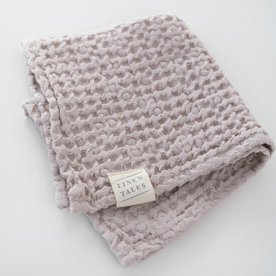Rose Linen and Cotton Waffle Towel