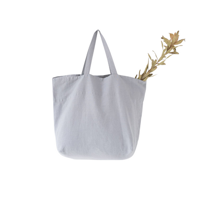 Light Grey Large Linen Bag