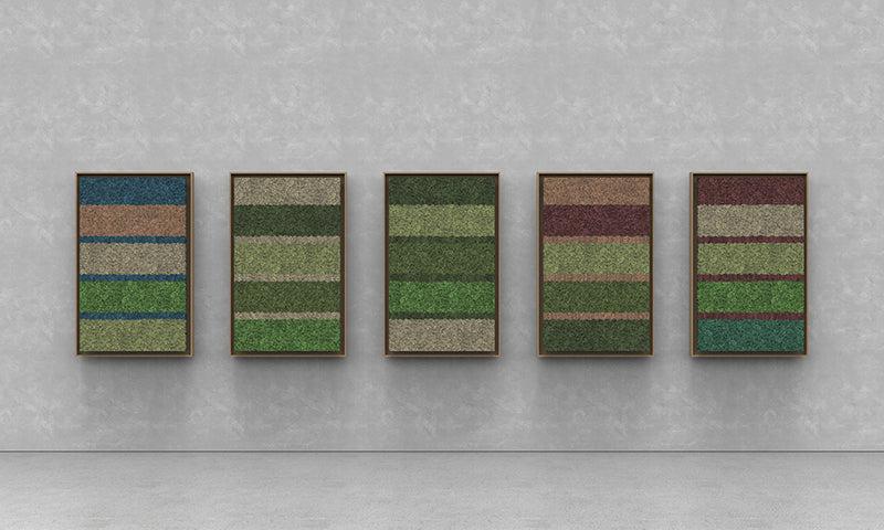 Geometric Framed Moss Wall Art (Series G)