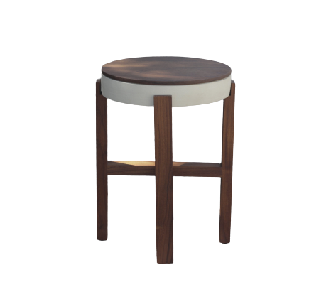 Utility Wooden Ceramic Table-Furnishings-CERAMIC, STONE, TABLES-Forest Homes-Nature inspired decor-Nature decor