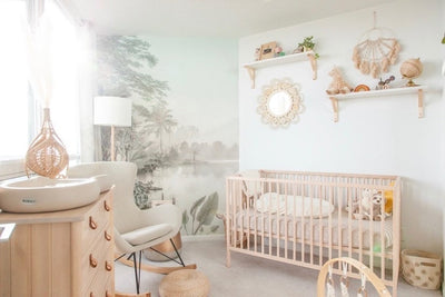 A secret to a happy and healthy childhood? Bring the outdoors in. Learn all about creating a nature inspired nursery or children room.
