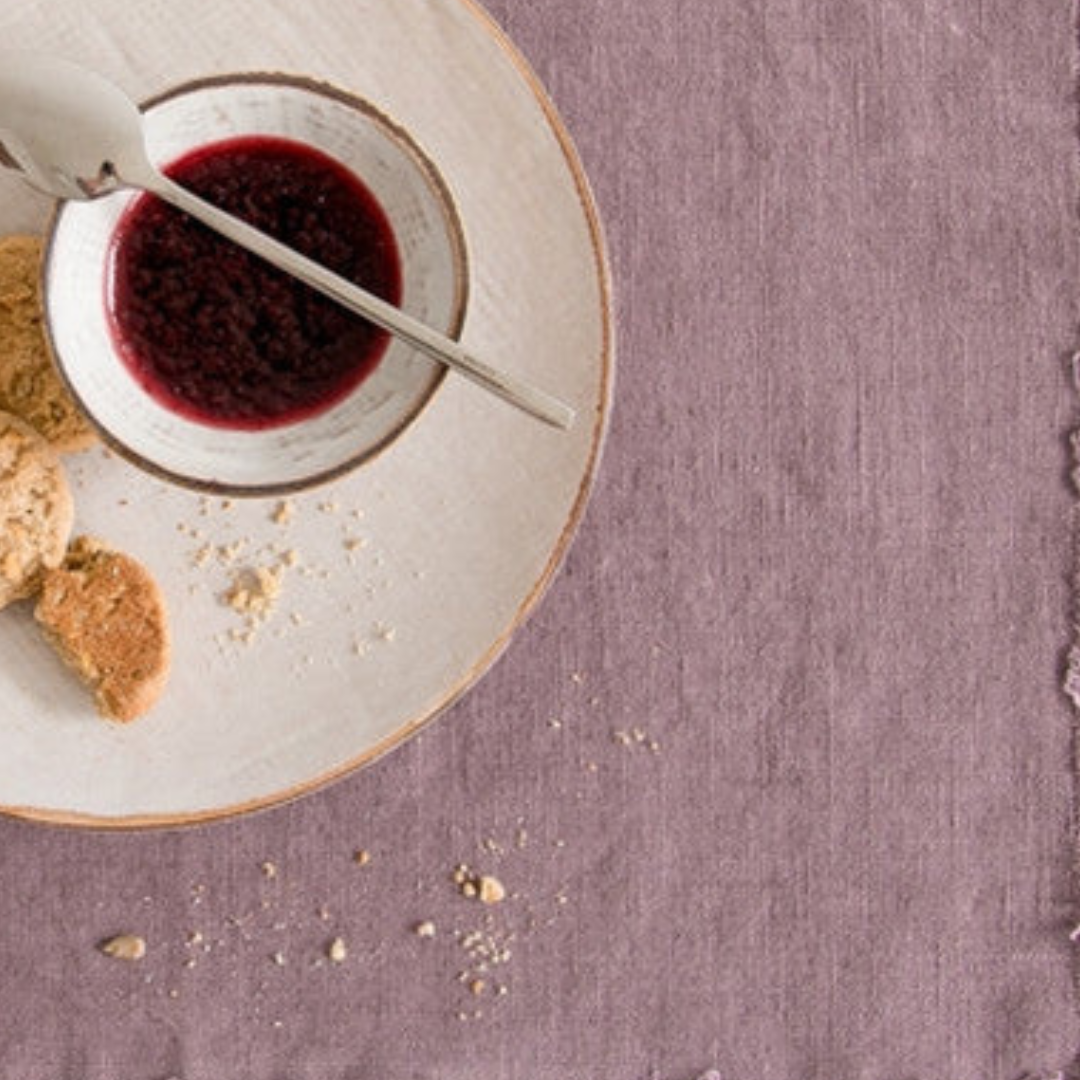 Ashes of Roses Linen Placemat with Fringe