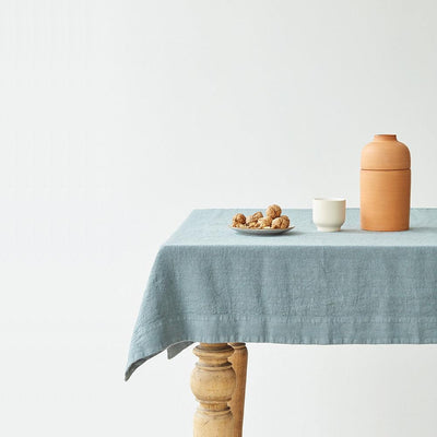 Blue Fog Linen Tablecloth