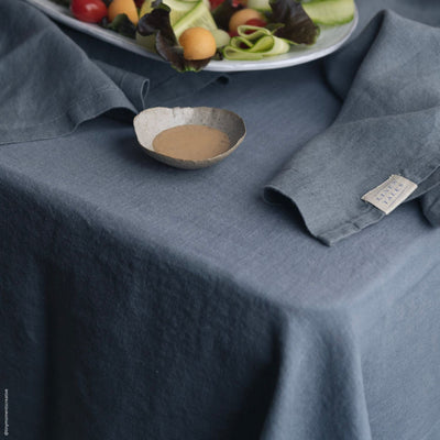 Blue Fog Linen Tablecloth