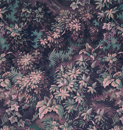 Botanique Aubergine Mural Wallpaper