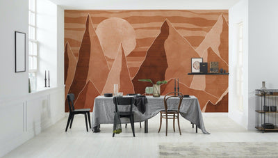 Desert Earth Mural Wallpaper-Wall Decor-ABSTRACT WALLPAPERS, DESIGN WALLPAPERS, ECO MURALS, MOUNTAIN WALLPAPERS, MURALS, MURALS / WALLPAPERS, NON-WOVEN WALLPAPER-Forest Homes-Nature inspired decor-Nature decor