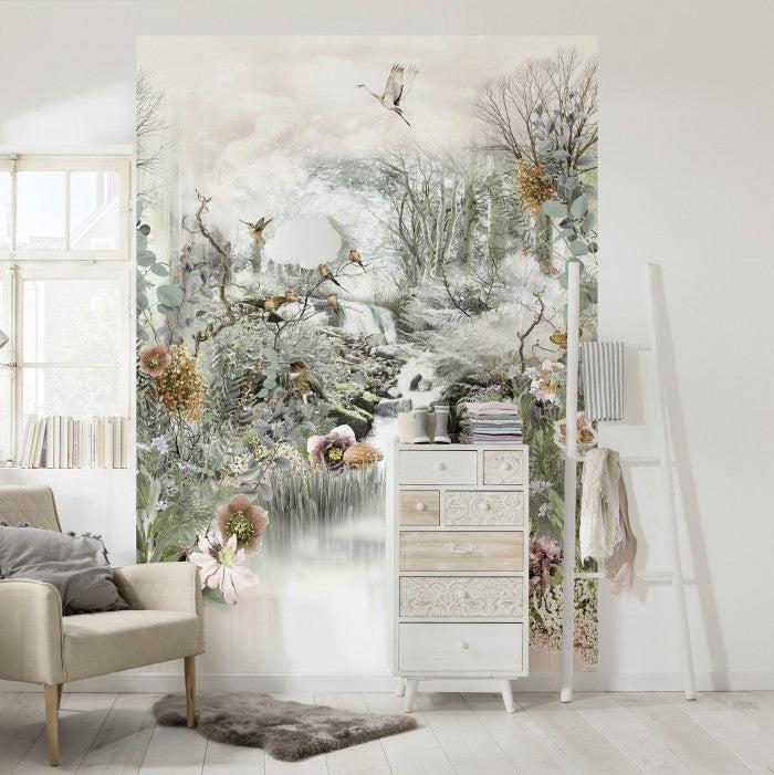 Enchanted Forest Mural Wallpaper-Wall Decor-ECO MURALS, JUNGLE WALLPAPER, KIDS WALLPAPERS, MURALS, MURALS / WALLPAPERS, NON-WOVEN WALLPAPER, PALM WALLPAPER, TROPICAL MURAL-Forest Homes-Nature inspired decor-Nature decor