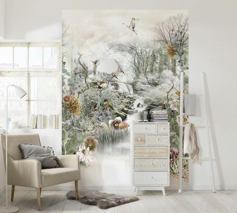 Enchanted Forest Mural Wallpaper-Wall Decor-ECO MURALS, JUNGLE WALLPAPER, KIDS WALLPAPERS, MURALS, MURALS / WALLPAPERS, NON-WOVEN WALLPAPER, PALM WALLPAPER, TROPICAL MURAL-Forest Homes-Nature inspired decor-Nature decor