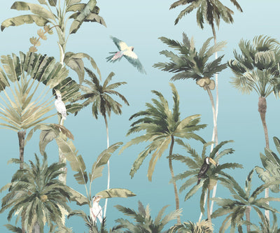 Forêt de Palmiers Mural Wallpaper