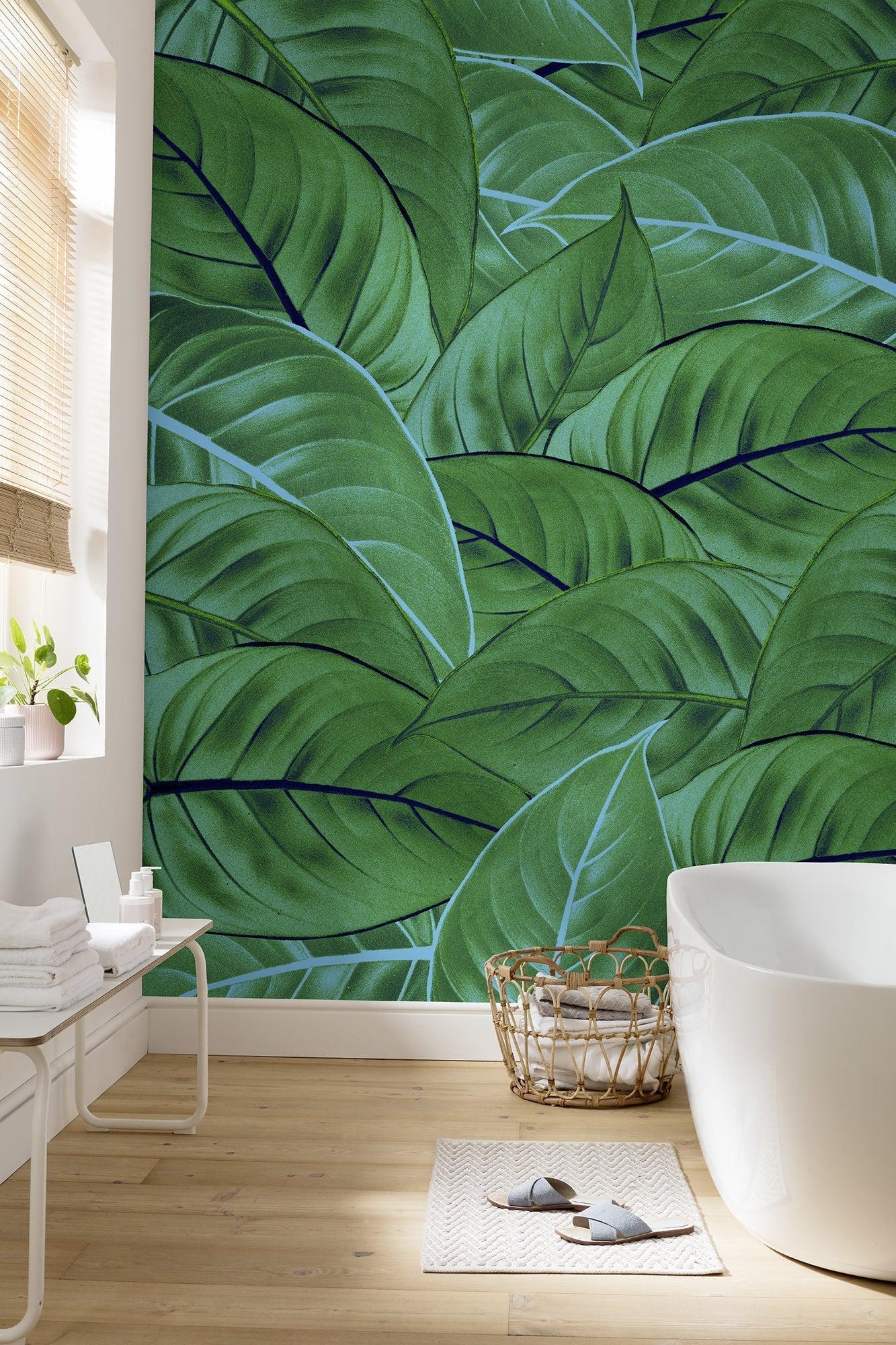 Jungle Leaves Mural Wallpaper