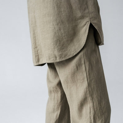 Primrose Khaki Linen Loungewear Set