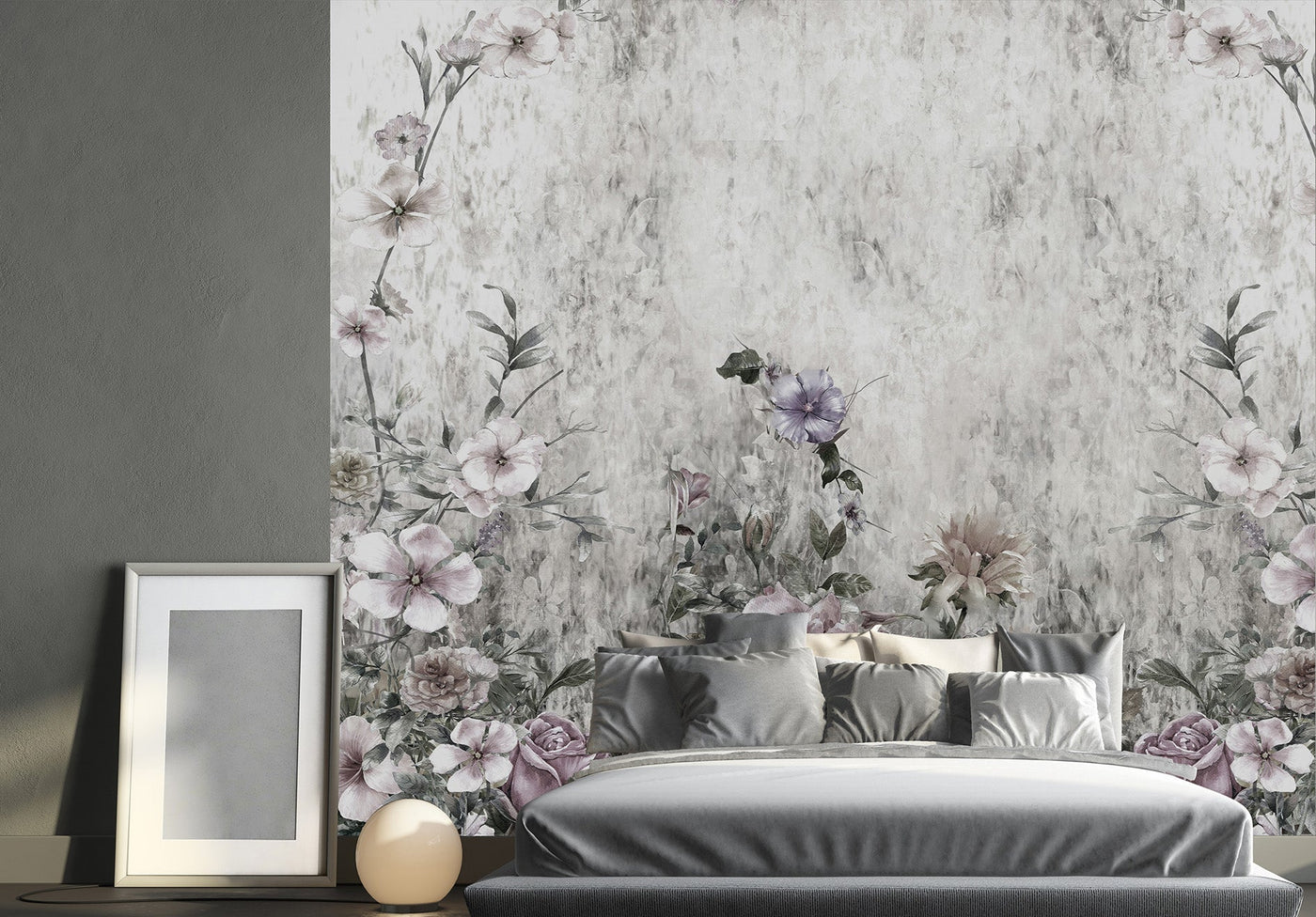 Kina Rose Mural Wallpaper-Wall Decor-ECO MURALS, FLORAL WALLPAPERS, MURALS, MURALS / WALLPAPERS-Forest Homes-Nature inspired decor-Nature decor