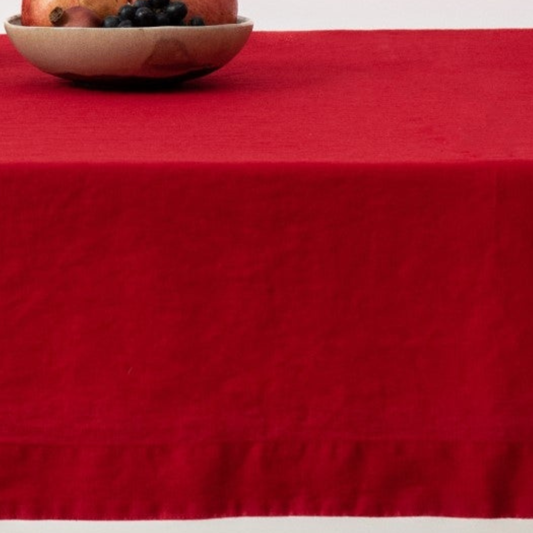 Lava Falls Linen Tablecloth | Forest Homes