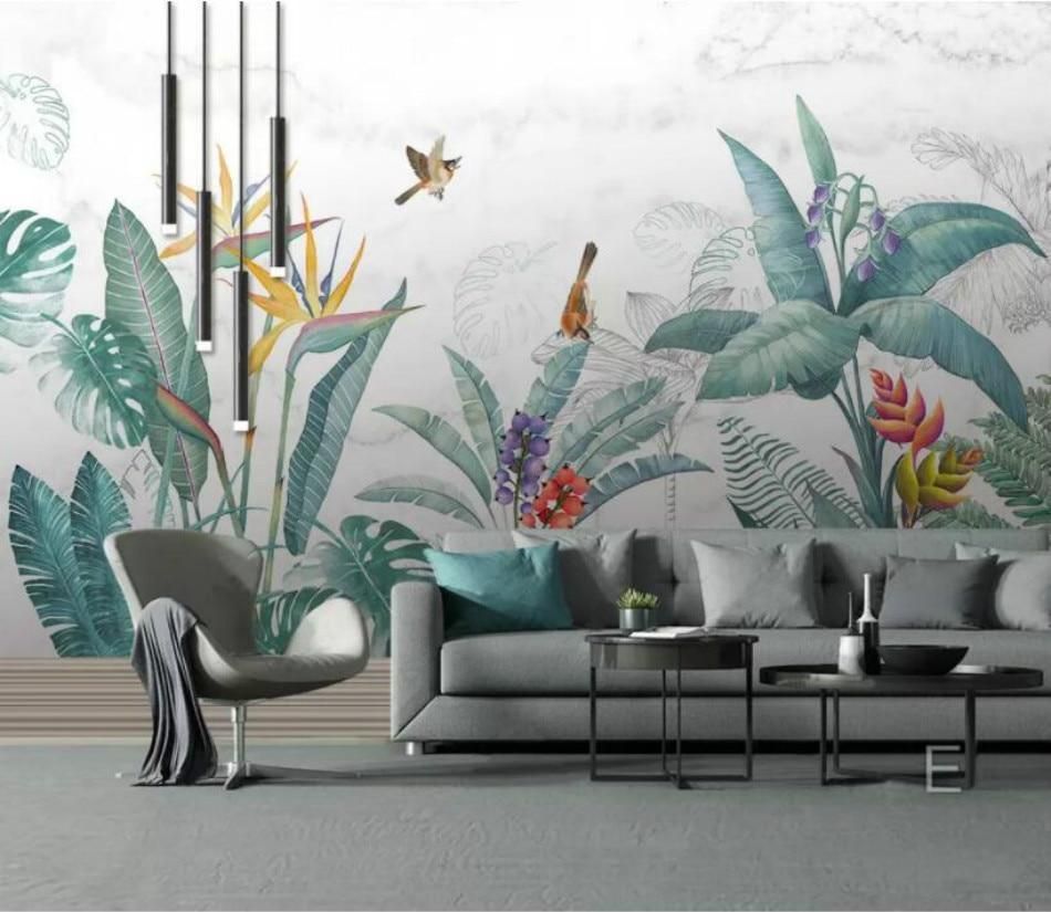Leaf of Paradise Mural Wallpaper (m²)-Wall Decor-LEAF WALLPAPER, MURALS / WALLPAPERS, TROPICAL MURAL-Forest Homes-Nature inspired decor-Nature decor