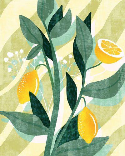 Lemon Fresh Mural Wallpaper