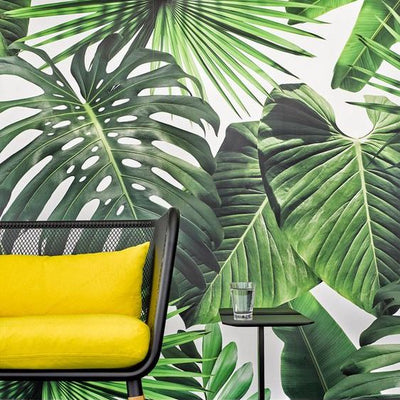 Light Tropical Feelings Mural (m²)-Wall Decor-LEAF WALLPAPER, MURALS / WALLPAPERS-Forest Homes-Nature inspired decor-Nature decor
