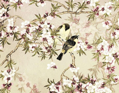 Love Birds Mural Wallpaper