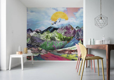 Fantasy Journey Wallpaper Mural-Wall Decor-ABSTRACT WALLPAPERS, ECO MURALS, MOUNTAIN WALLPAPERS, MURALS, MURALS / WALLPAPERS, NON-WOVEN WALLPAPER-Forest Homes-Nature inspired decor-Nature decor