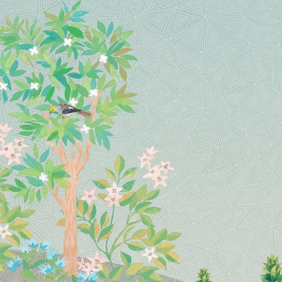 Persian Garden Mural Wallpaper