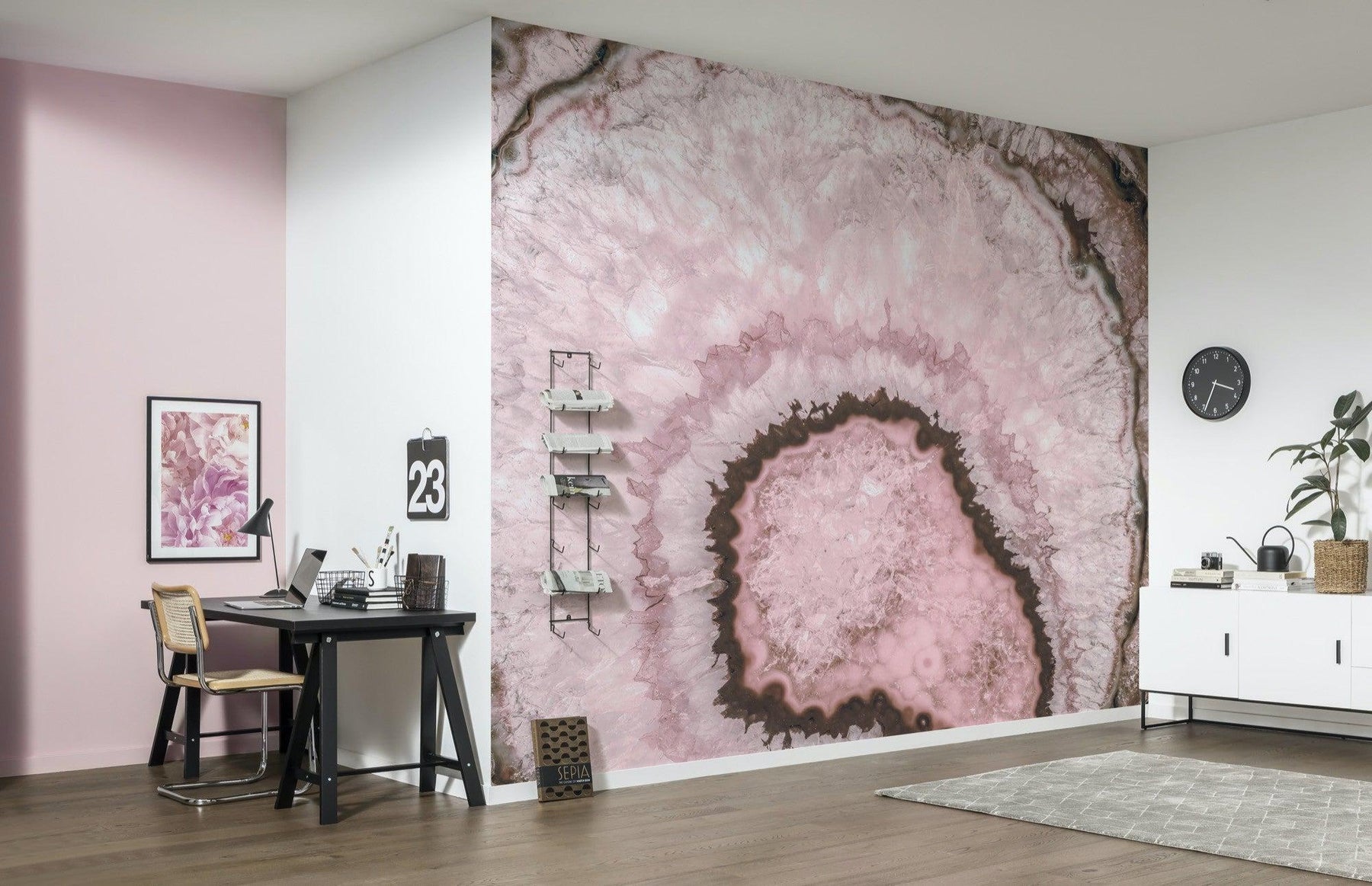 Quartz Geode Mural: Stone Wallpaper | Forest Homes