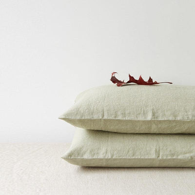 Sage Linen Pillowcase