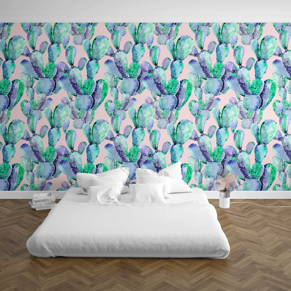 cactus bedroom Saguaro Cactus Mural Wallpaper
