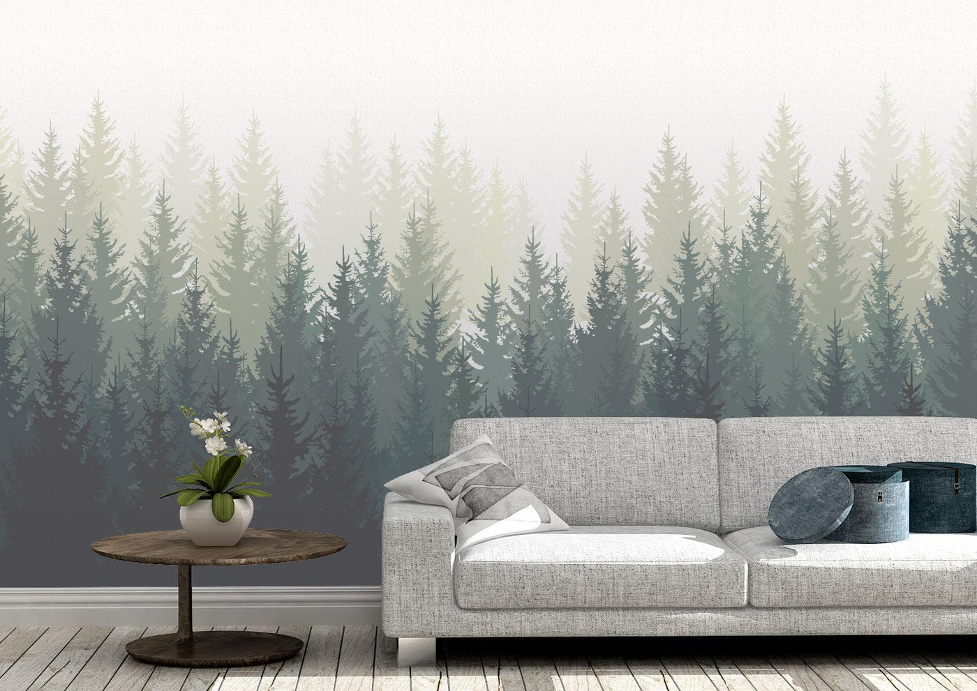 Taigs Bos Tree Wall Mural (m²)-Wall Decor-LANDSCAPE WALLPAPERS, MURALS, MURALS / WALLPAPERS, NON-WOVEN WALLPAPER-Forest Homes-Nature inspired decor-Nature decor