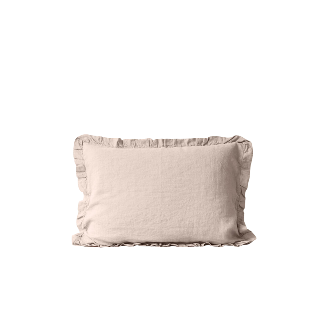 Portobello Linen Pillowcase with Frills