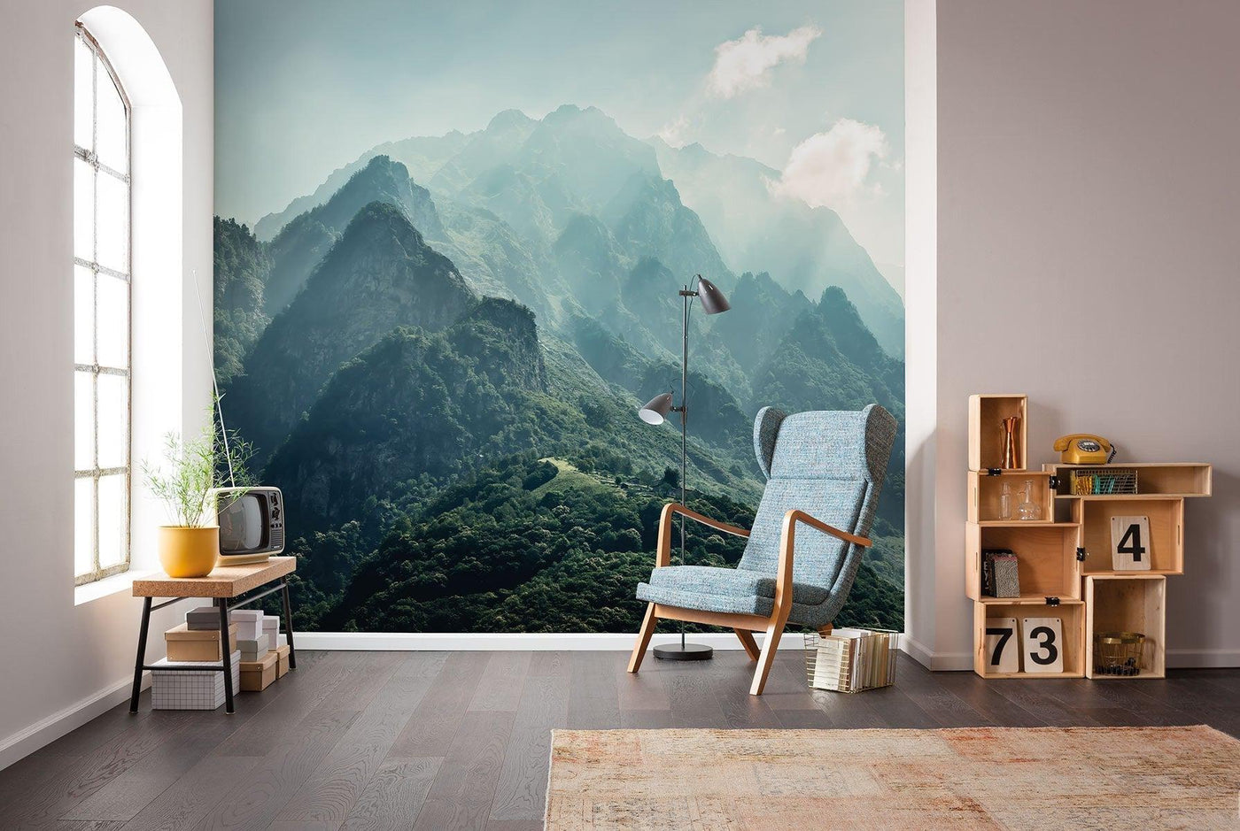 The Summit Mural: Mountain Mural Wallpaper | Forest Homes