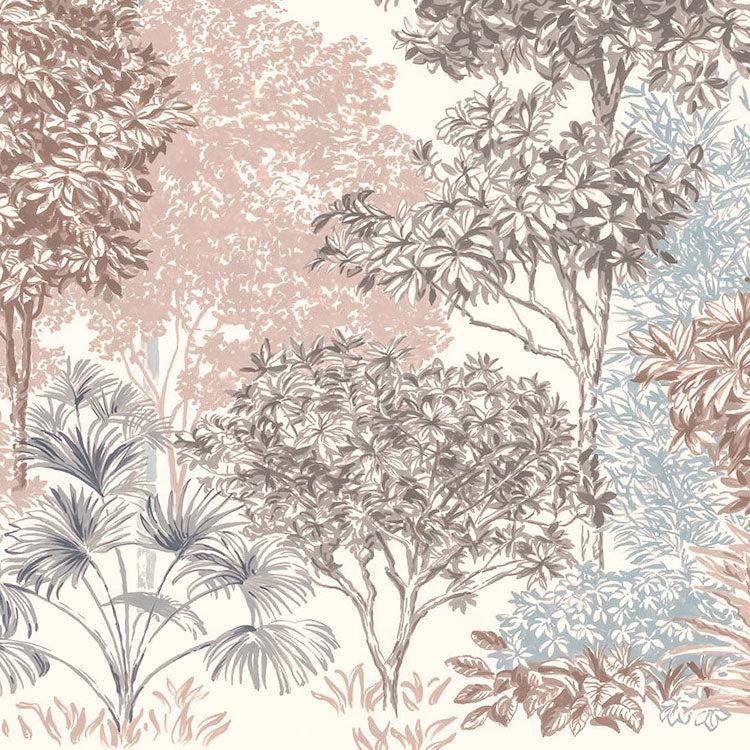 Trees in Harmony Mural Wallpaper-Wall Decor-ART WALLPAPER, ECO MURALS, LEAF WALLPAPER, MURALS, MURALS / WALLPAPERS, NON-WOVEN WALLPAPER, PALM WALLPAPER, TREE WALLPAPER-Forest Homes-Nature inspired decor-Nature decor