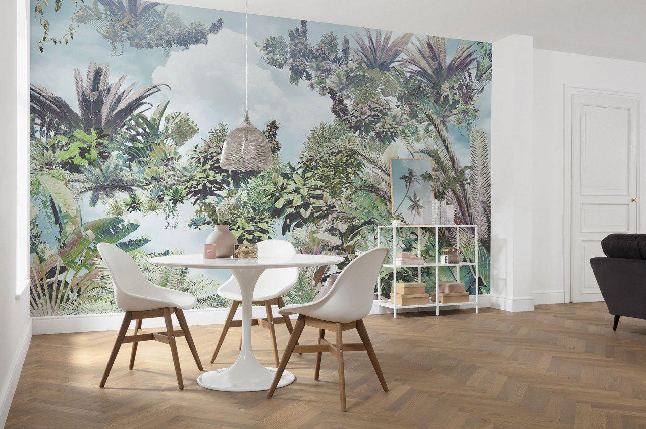 Stroll in Paradise Mural Wallpaper-Wall Decor-ECO MURALS, JUNGLE WALLPAPER, MURALS, MURALS / WALLPAPERS, NON-WOVEN WALLPAPER, PALM WALLPAPER, TROPICAL MURAL-Forest Homes-Nature inspired decor-Nature decor