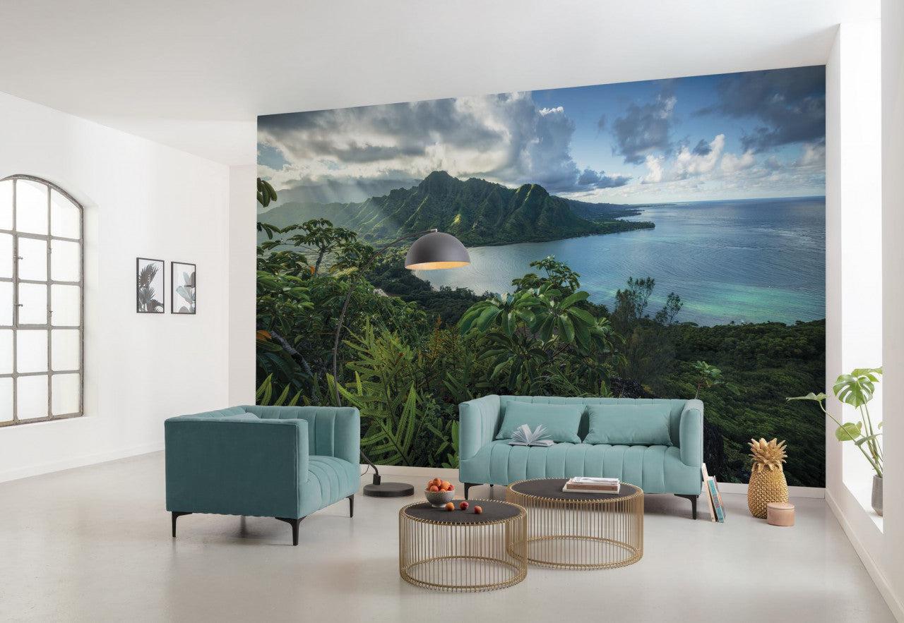 Tropical Paradise Mural Wallpaper-Wall Decor-ECO MURALS, LANDSCAPE WALLPAPERS, MURALS, MURALS / WALLPAPERS, NON-WOVEN WALLPAPER-Forest Homes-Nature inspired decor-Nature decor