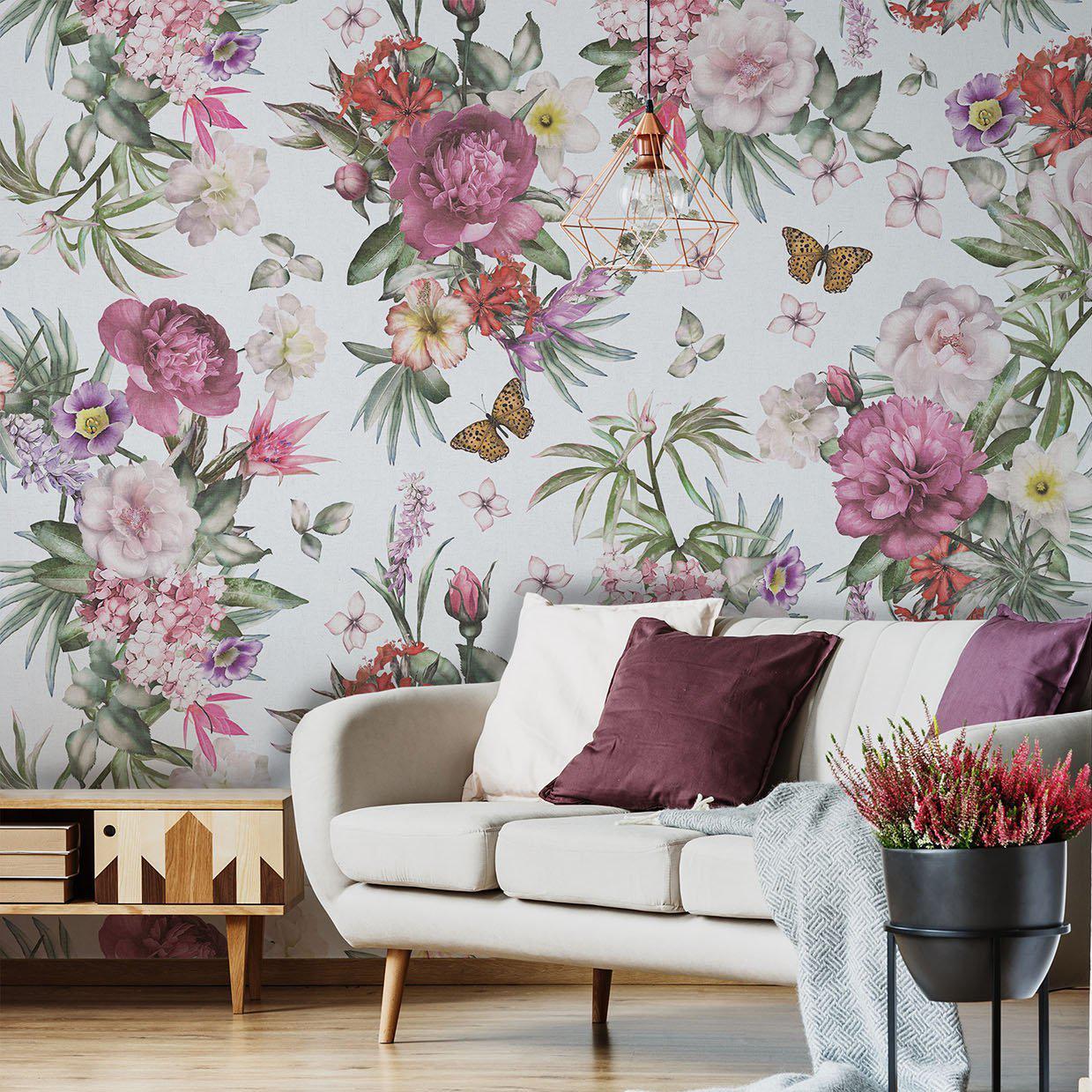 Wallpaper Butterfly Wall Design Ideas