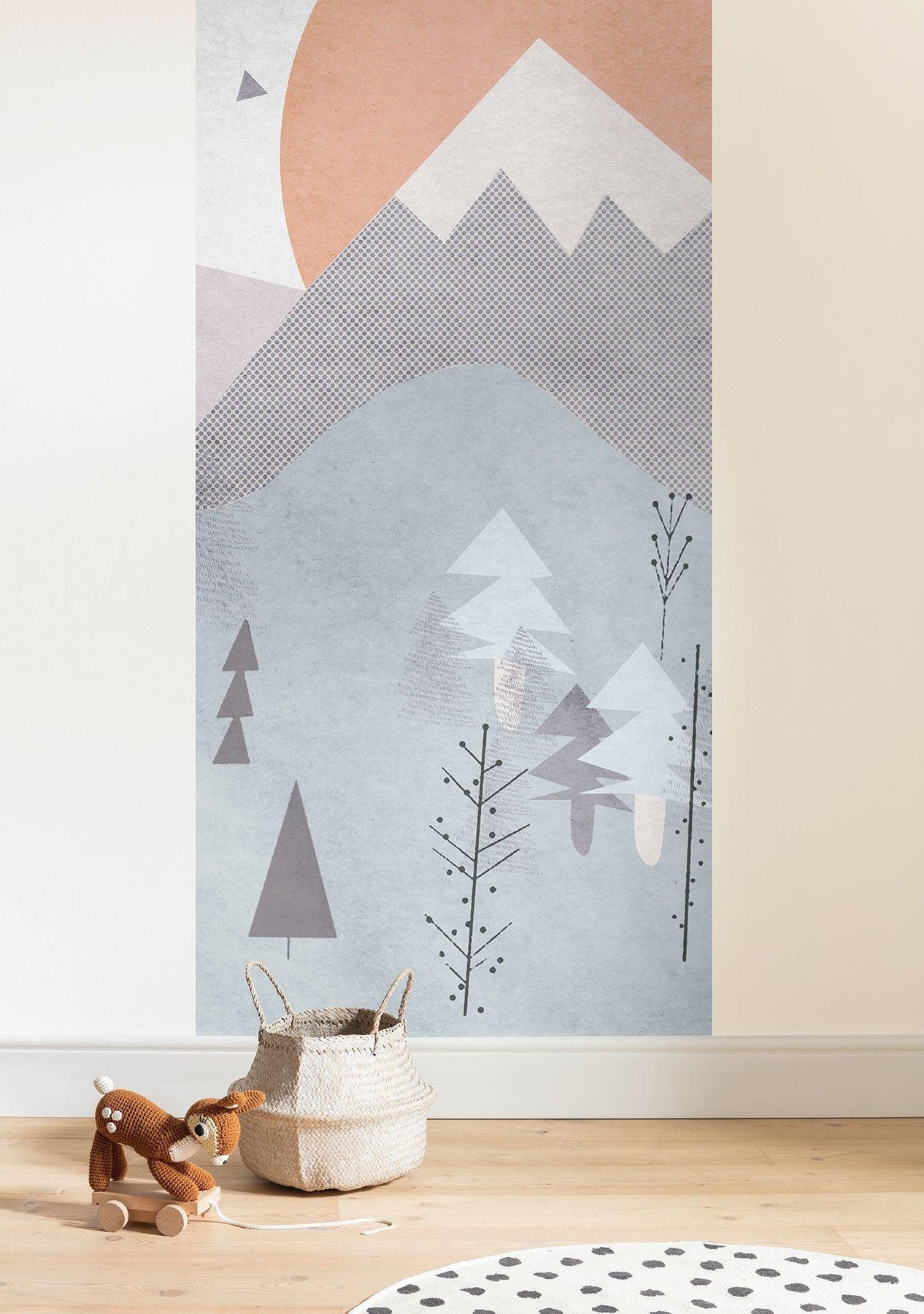 Wild and Free Mural Wallpaper: Kids Mural Wallpaper | Forest Homes