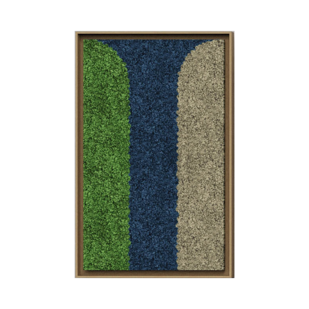 Geometric Framed Moss Wall Art (Series D)