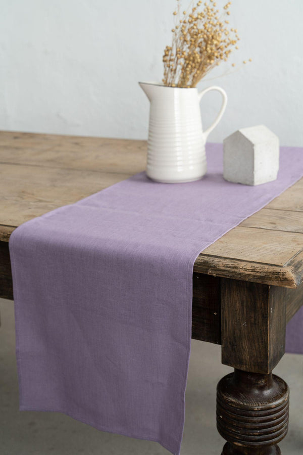 Ausra Pure Linen Table Runner (Small)-Cooking and Eating-TABLE DECOR, TABLE KITCHEN CLOTHS / NAPKINS-Forest Homes-Nature inspired decor-Nature decor