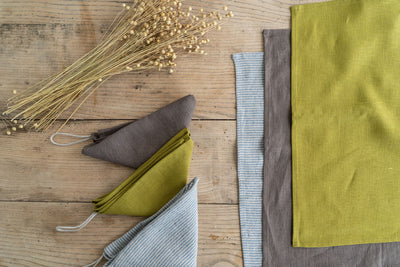 Tiesa Pure Linen Kitchen Towel (Big)-Cooking and Eating-TABLE KITCHEN CLOTHS / NAPKINS, TOWELS-Forest Homes-Nature inspired decor-Nature decor