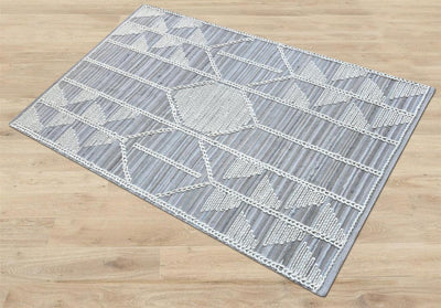 Austin Grey Recycled Denim & Wool Rug-Furnishings-NZ WOOL & WOOL RUGS, RECYCLED FABRICS RUGS, RUGS, SUSTAINABLE DECOR-Forest Homes-Nature inspired decor-Nature decor
