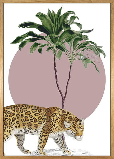 Botanical Garden Jaguar Art Poster