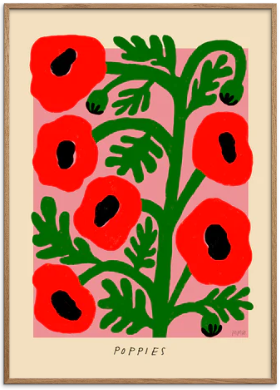 Madelen - Poppies Original Artist Poster