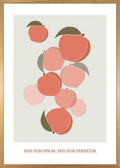 Cultivated Peaches Art Poster