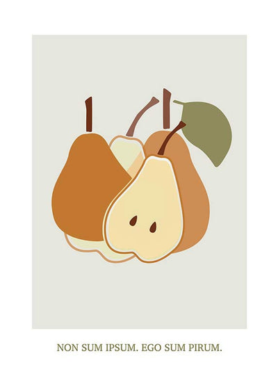 Cultivated Pears Art Poster
