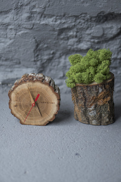 Laika Oak Slice Table Clock-Home Goods-CLOCKS-Forest Homes-Nature inspired decor-Nature decor