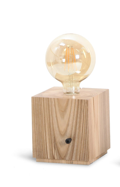 Illuminate Wooden Lamp-Home Goods-GLASS LIGHTS, SUSTAINABLE DECOR, TABLE LAMPS, WOODEN LIGHTS-Forest Homes-Nature inspired decor-Nature decor