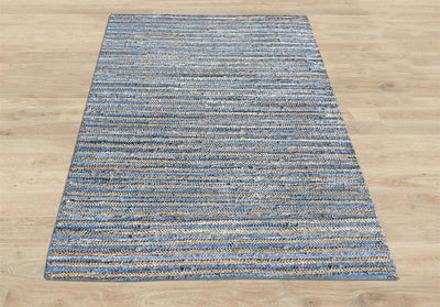 Florence Recycled Denim & Hemp Rug-Comfort-HEMP RUGS, RECYCLED FABRICS RUGS, RUGS, SUSTAINABLE DECOR-Forest Homes-Nature inspired decor-Nature decor