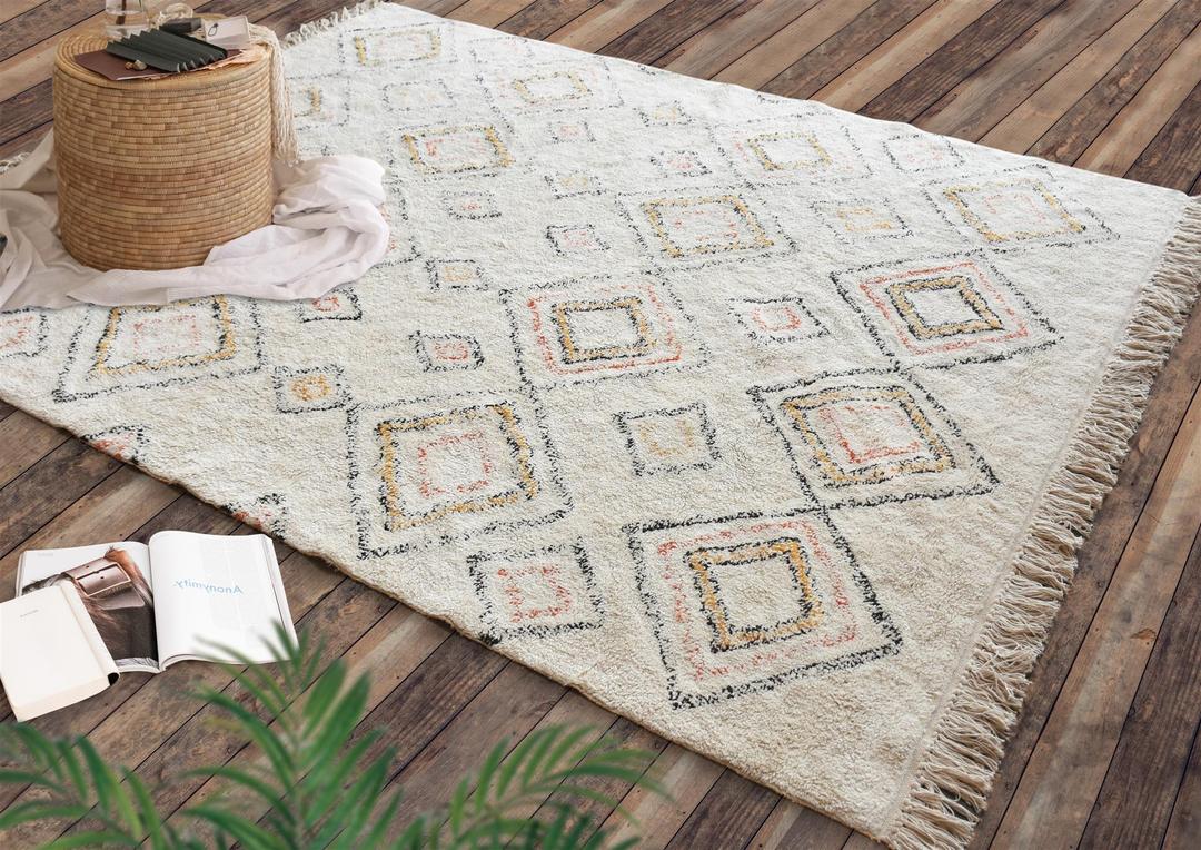 Mays Cotton Rug-RECYCLED COTTON & COTTON RUGS, RUGS-Forest Homes-Nature inspired decor-Nature decor