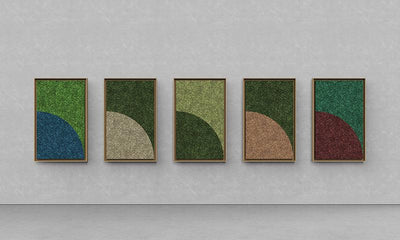 Geometric Framed Moss Wall Art (Series B)