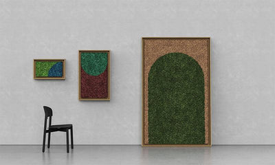 Geometric Framed Moss Wall Art (Series C)