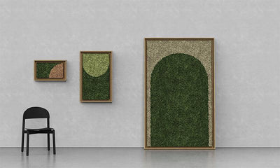 Geometric Framed Moss Wall Art (Series A)